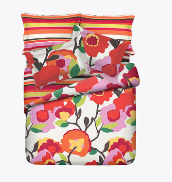 ESPRIT/埃斯普利特家纺床上用品 纯棉花卉四件套网红少女心床单