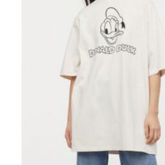 唐老鸭系列大码女装2019夏季新款纯棉T恤HM0735725