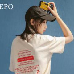 唐老鸭系列大码女装2019夏季新款纯棉T恤HM0735725